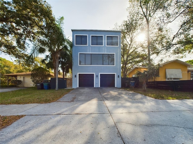 1793 N Fort Harrison Ave, Clearwater, FL 33755 - modern home featuring a garage
