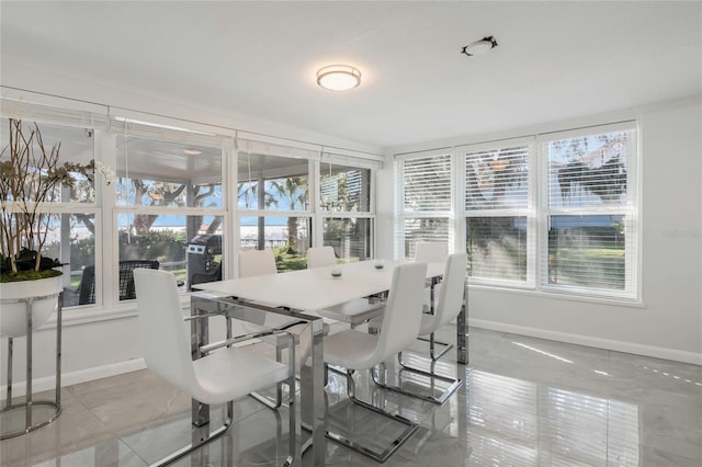 sunroom with a healthy amount of sunlight