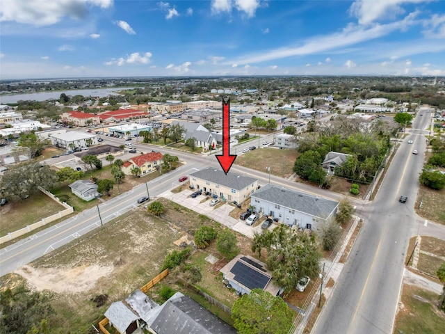 bird's eye view with a residential view