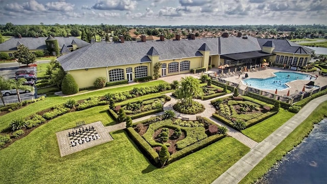 bird's eye view featuring a residential view