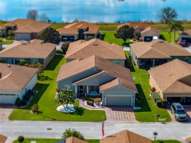 birds eye view of property featuring a residential view