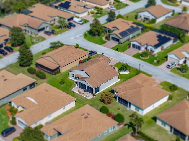 bird's eye view featuring a residential view