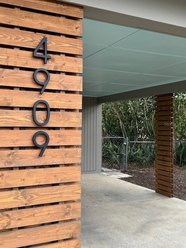 exterior space with fence