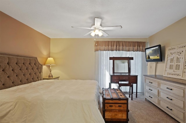 bedroom with carpet floors