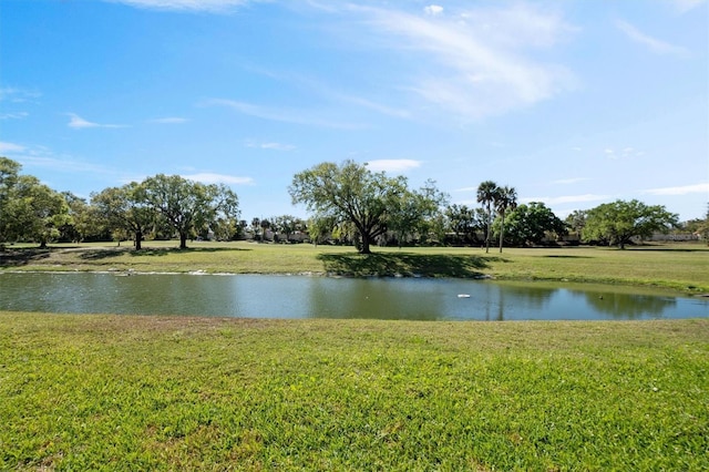 view of water feature