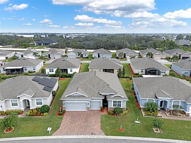 aerial view featuring a residential view