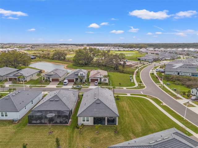 bird's eye view with a residential view