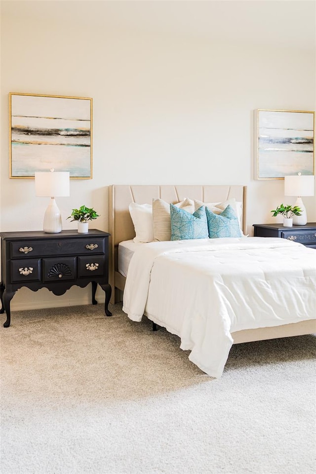 bedroom featuring carpet flooring