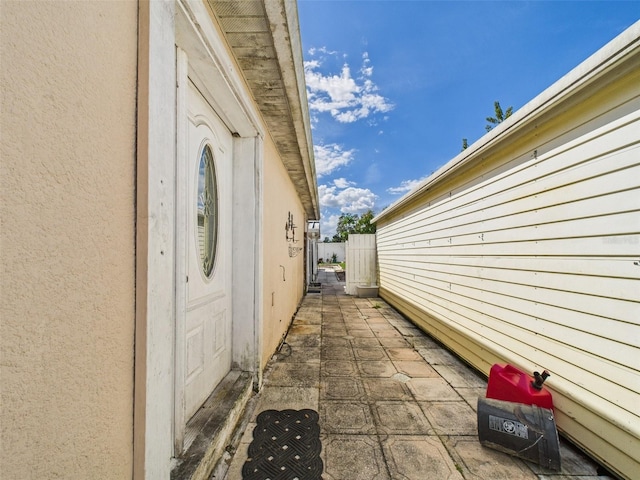 view of home's exterior featuring stucco siding