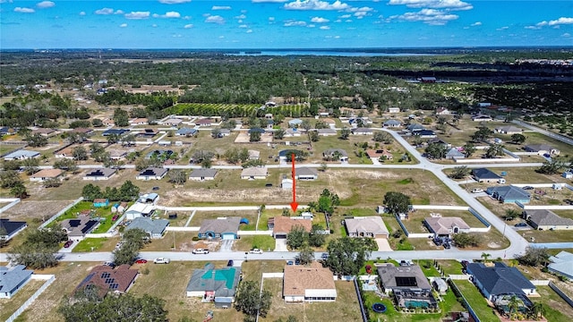 drone / aerial view with a residential view