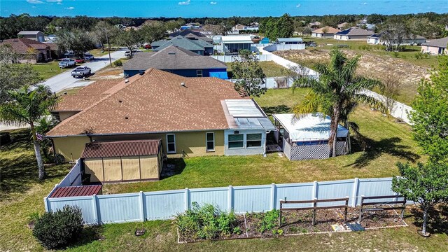 bird's eye view featuring a residential view