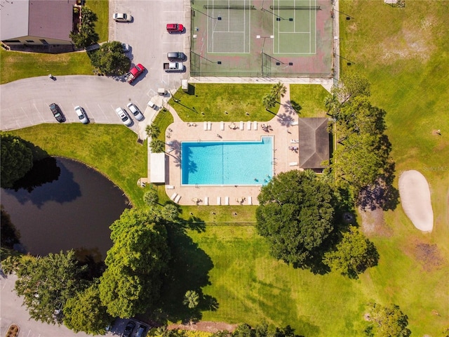 birds eye view of property