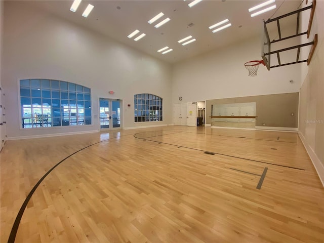 view of basketball court with community basketball court