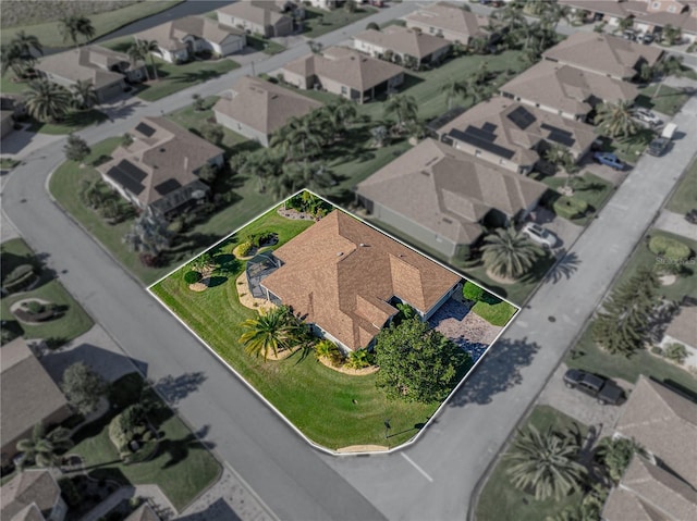 drone / aerial view featuring a residential view