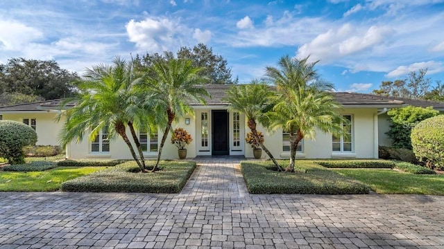 view of front of property with stucco siding