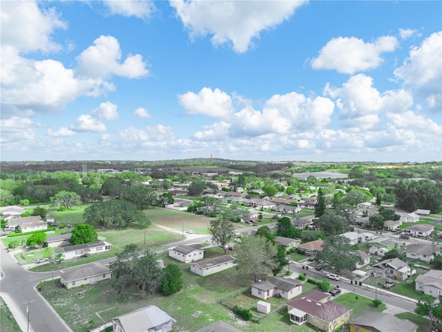 aerial view featuring a residential view