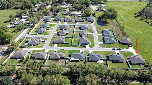 drone / aerial view with a residential view