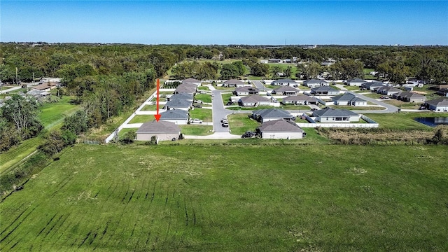 birds eye view of property featuring a residential view