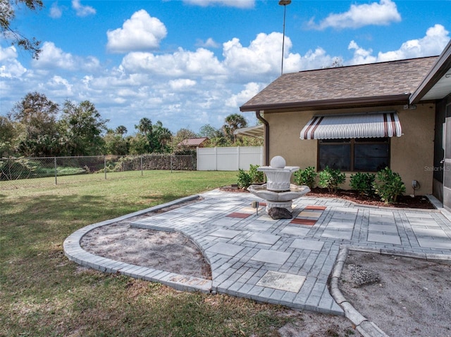 view of patio / terrace featuring a fenced backyard