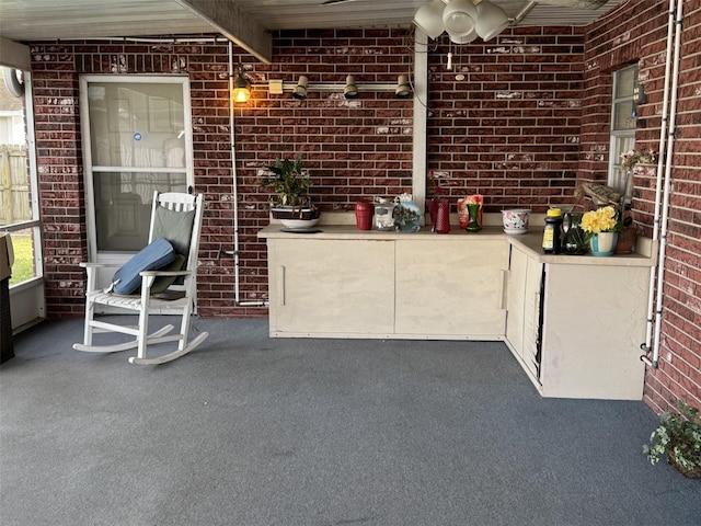 view of patio featuring covered porch