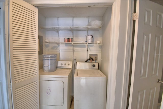 laundry area featuring laundry area and washing machine and dryer