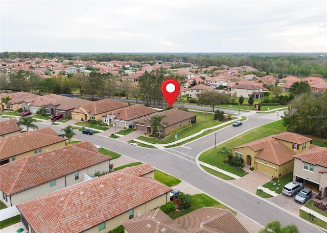 birds eye view of property featuring a residential view