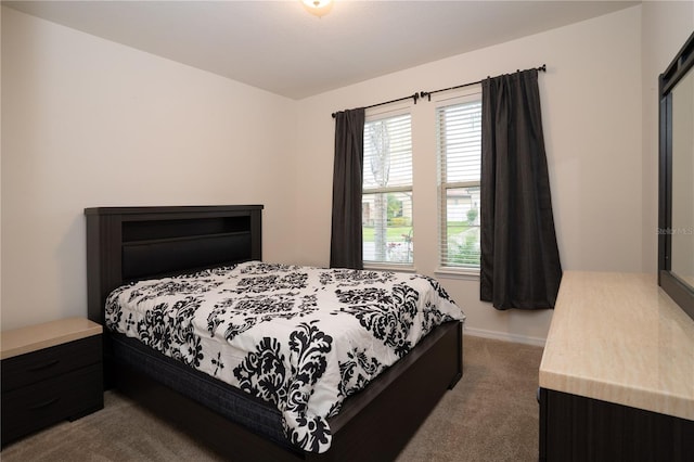 bedroom with carpet floors