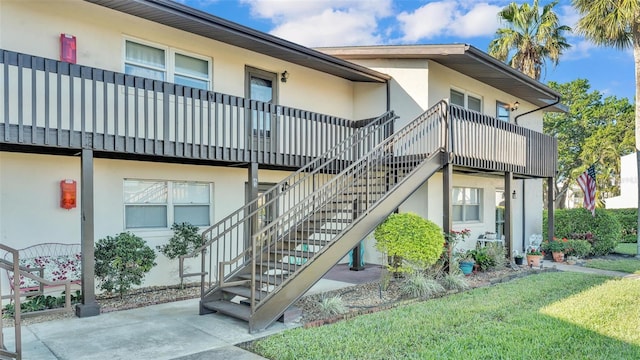 view of property with stairway