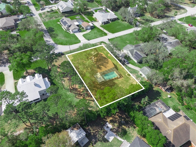 aerial view featuring a residential view