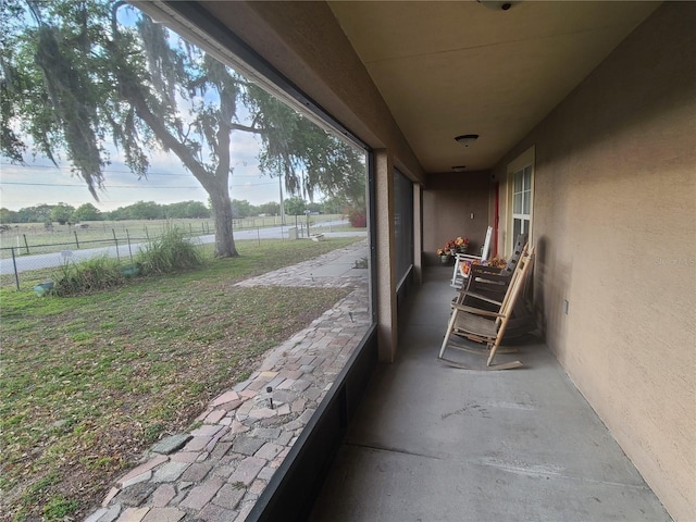 exterior space with fence