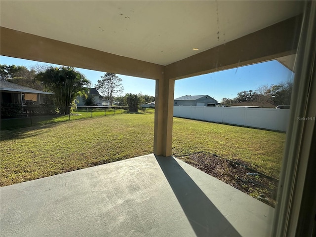 view of patio / terrace with a fenced backyard