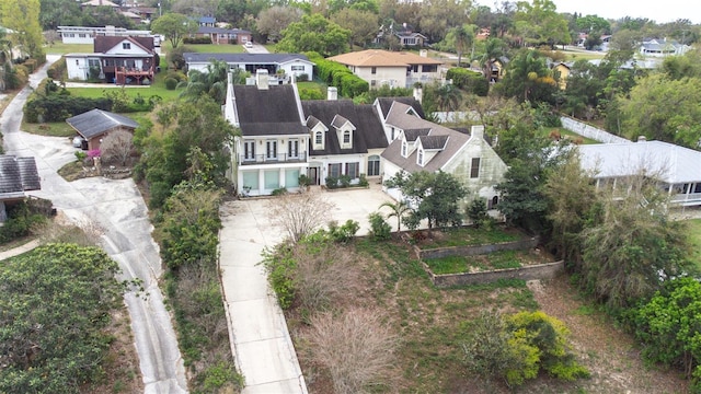 drone / aerial view with a residential view