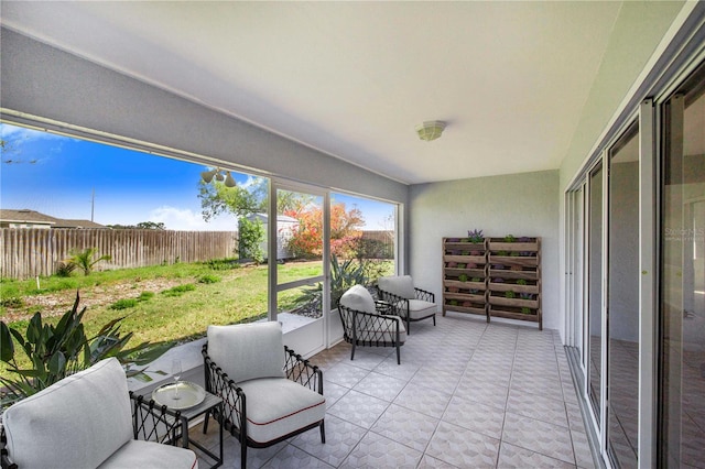 view of sunroom / solarium