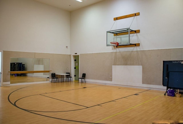 view of sport court with community basketball court