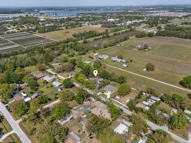 drone / aerial view featuring a rural view