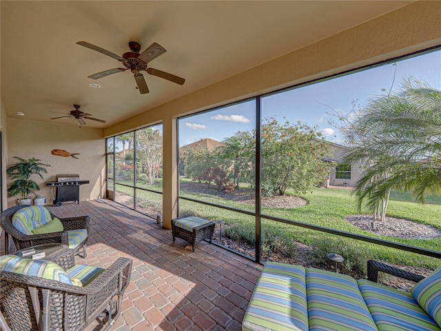 view of sunroom / solarium