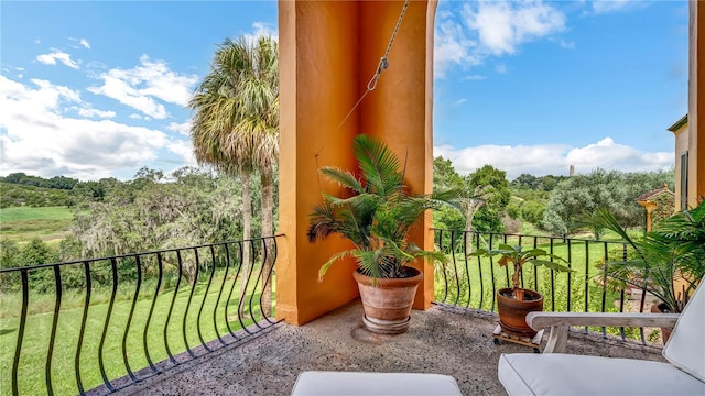 view of balcony