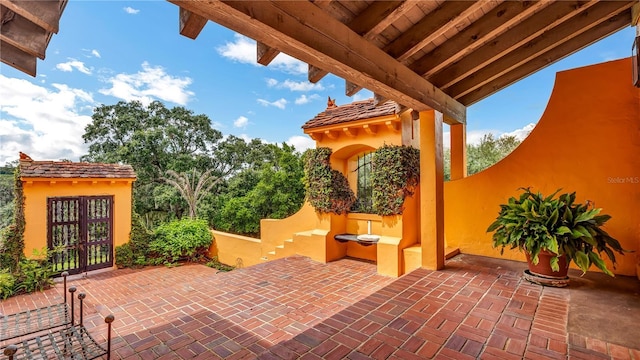 view of patio / terrace with french doors