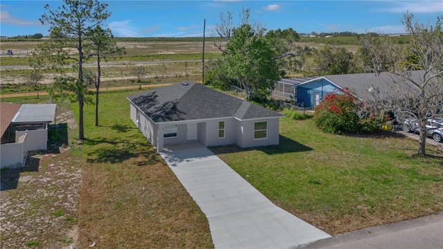 bird's eye view featuring a rural view