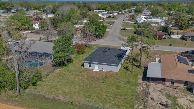 aerial view featuring a residential view