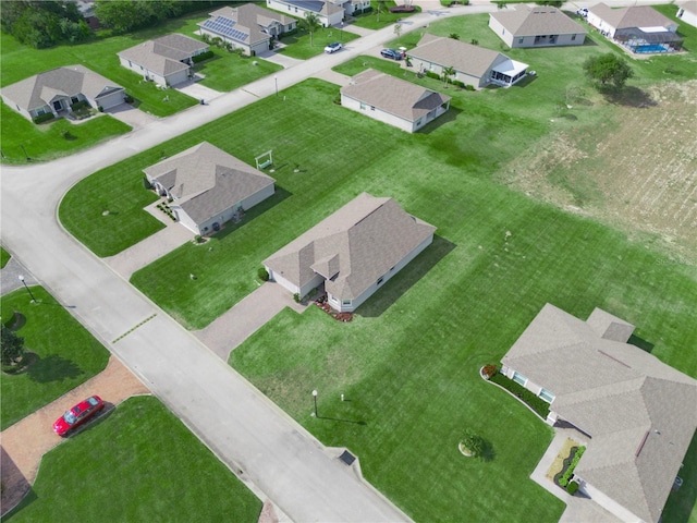 aerial view featuring a residential view