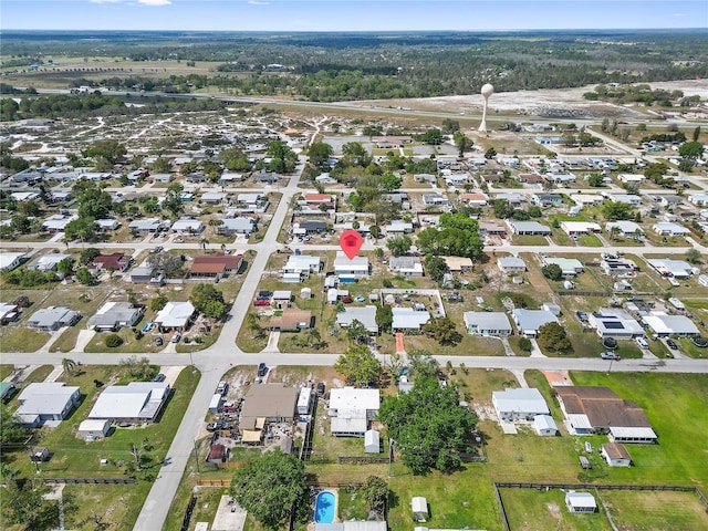 bird's eye view featuring a residential view