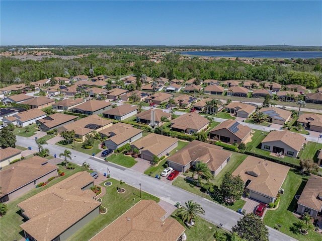 drone / aerial view with a residential view