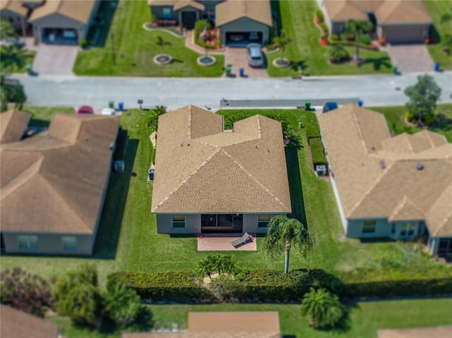 bird's eye view featuring a residential view