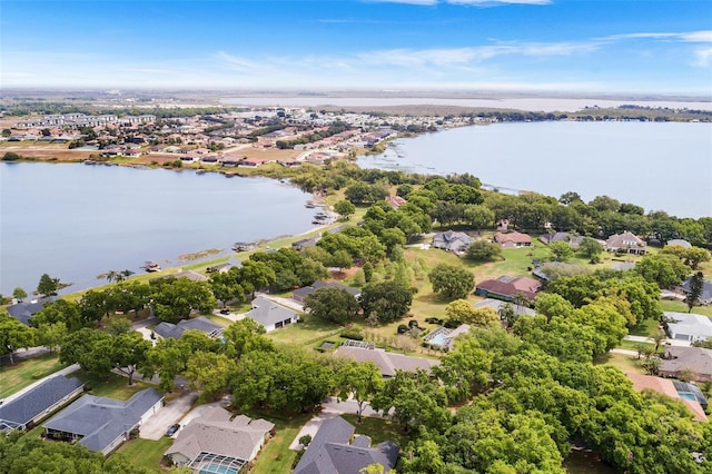 5020 Broadmore Dr, Auburndale, FL 33823 - aerial view of residential area with a nearby body of water