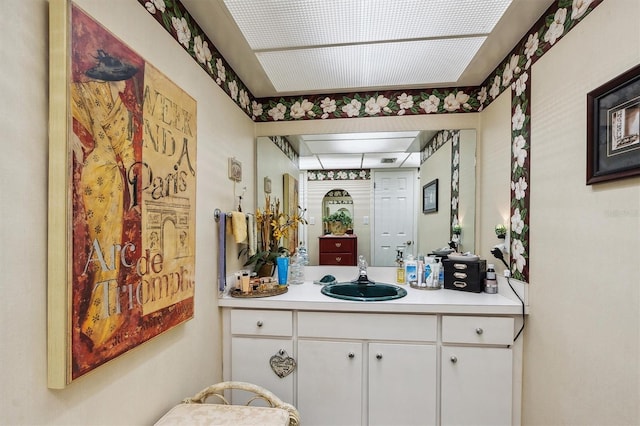 bathroom featuring vanity