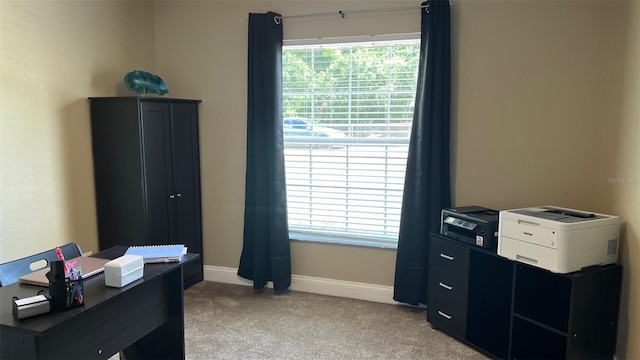 214 Brook Ln, Polk City, FL 33868 - office with baseboards and light colored carpet