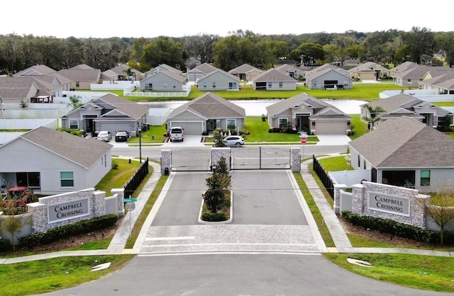 drone / aerial view featuring a residential view