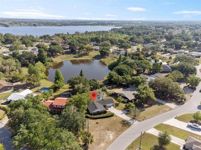 102 Lake Ring Dr, Winter Haven, FL 33884 - aerial view featuring a residential view and a water view