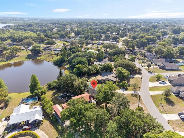 102 Lake Ring Dr, Winter Haven, FL 33884 - drone / aerial view featuring a water view and a residential view